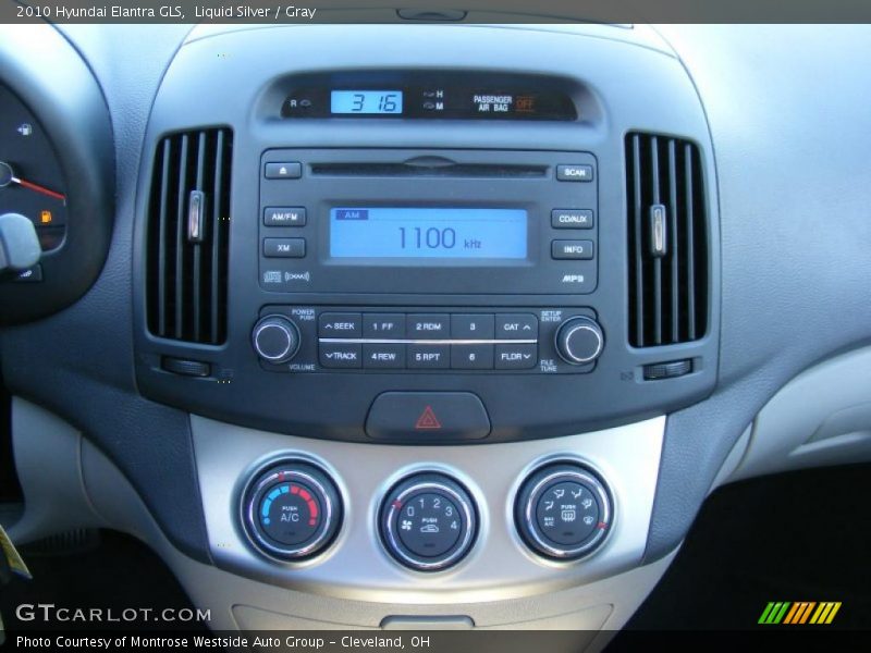 Controls of 2010 Elantra GLS