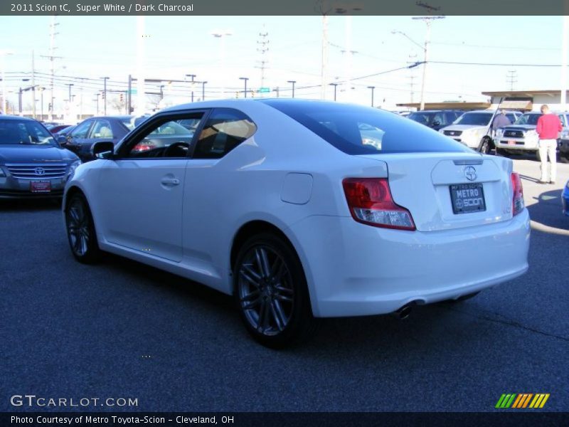 Super White / Dark Charcoal 2011 Scion tC