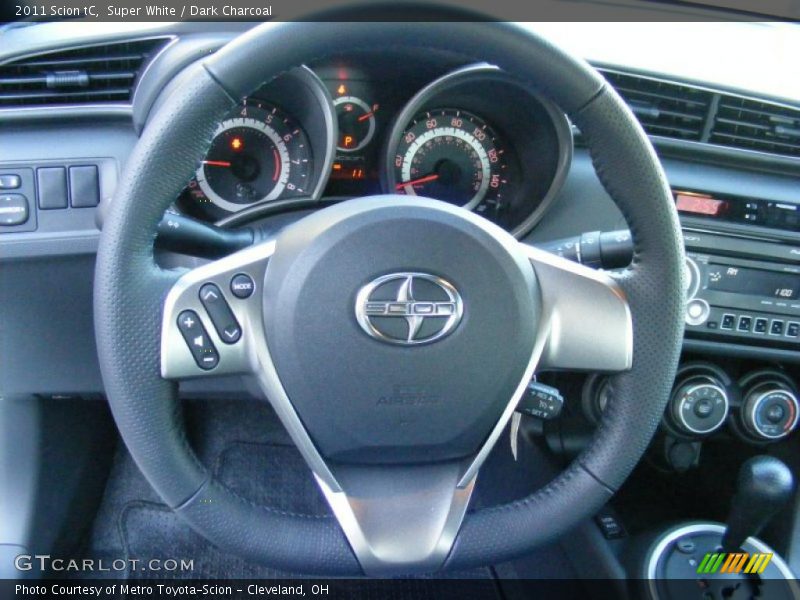 Super White / Dark Charcoal 2011 Scion tC