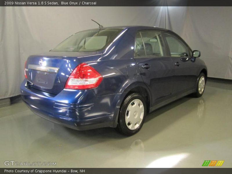 Blue Onyx / Charcoal 2009 Nissan Versa 1.8 S Sedan