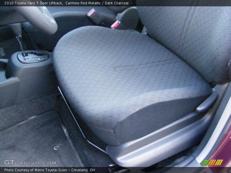 Carmine Red Metallic / Dark Charcoal 2010 Toyota Yaris 5 Door Liftback
