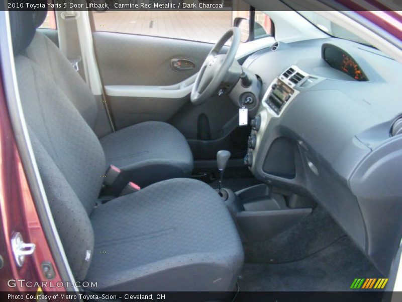 Carmine Red Metallic / Dark Charcoal 2010 Toyota Yaris 5 Door Liftback