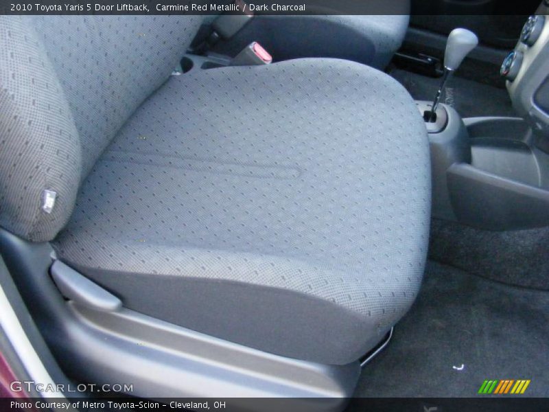 Carmine Red Metallic / Dark Charcoal 2010 Toyota Yaris 5 Door Liftback