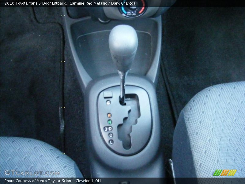 Carmine Red Metallic / Dark Charcoal 2010 Toyota Yaris 5 Door Liftback
