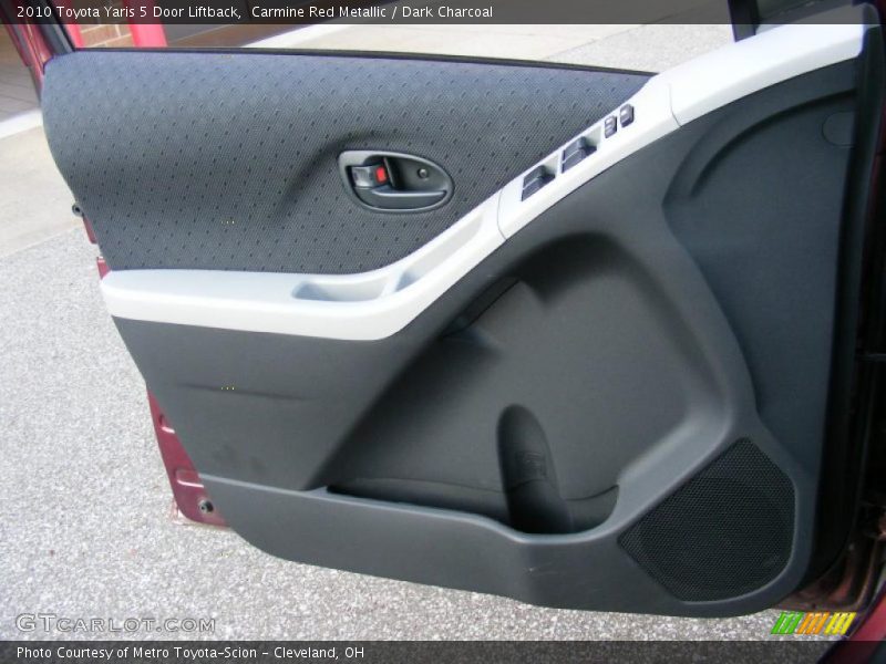 Carmine Red Metallic / Dark Charcoal 2010 Toyota Yaris 5 Door Liftback