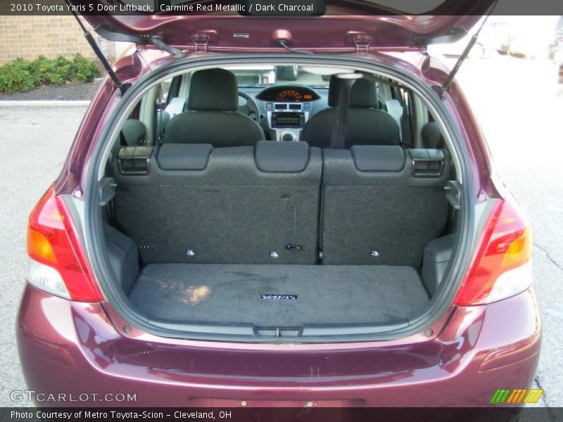 Carmine Red Metallic / Dark Charcoal 2010 Toyota Yaris 5 Door Liftback
