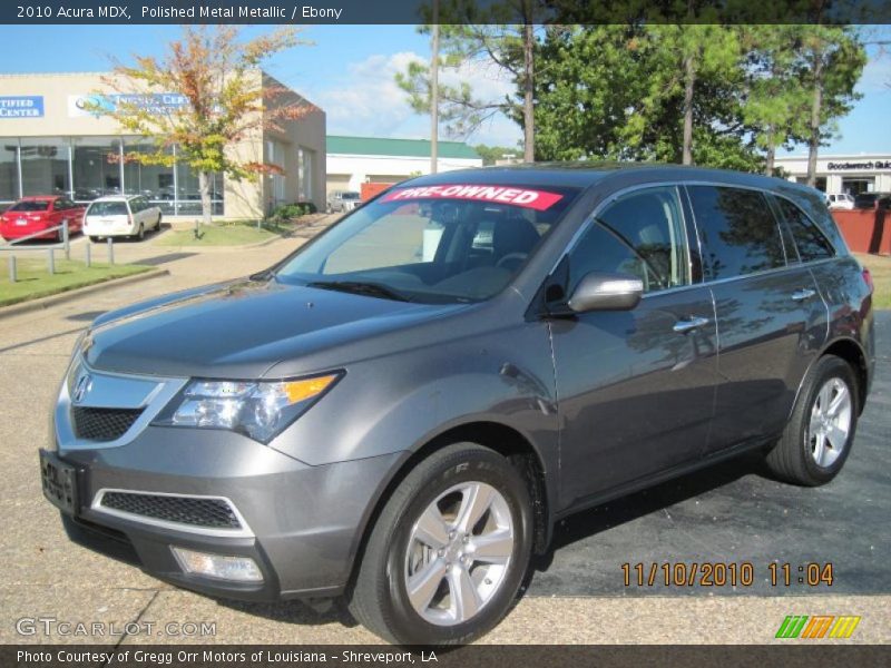 Polished Metal Metallic / Ebony 2010 Acura MDX