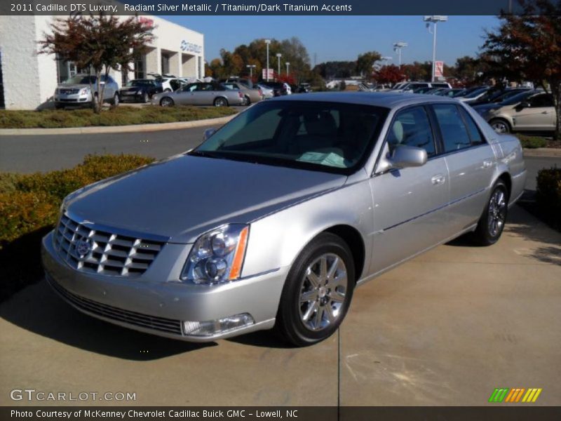 Radiant Silver Metallic / Titanium/Dark Titanium Accents 2011 Cadillac DTS Luxury