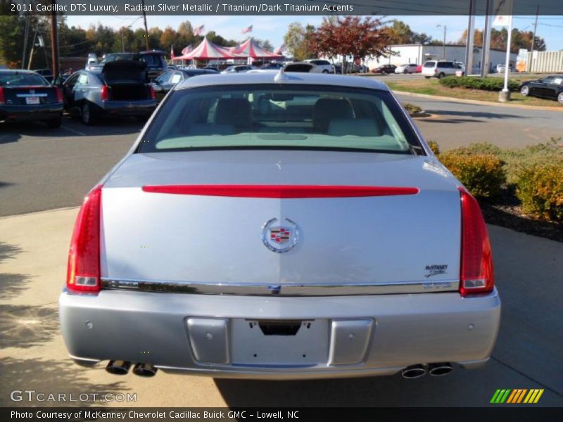 Radiant Silver Metallic / Titanium/Dark Titanium Accents 2011 Cadillac DTS Luxury