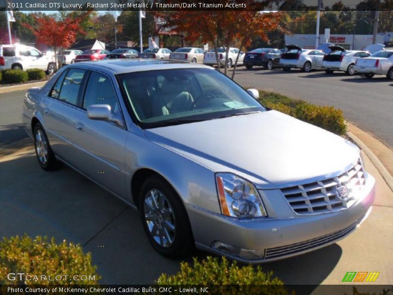 Radiant Silver Metallic / Titanium/Dark Titanium Accents 2011 Cadillac DTS Luxury