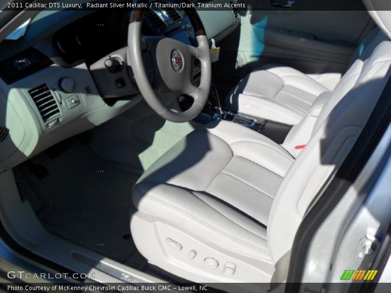 Radiant Silver Metallic / Titanium/Dark Titanium Accents 2011 Cadillac DTS Luxury