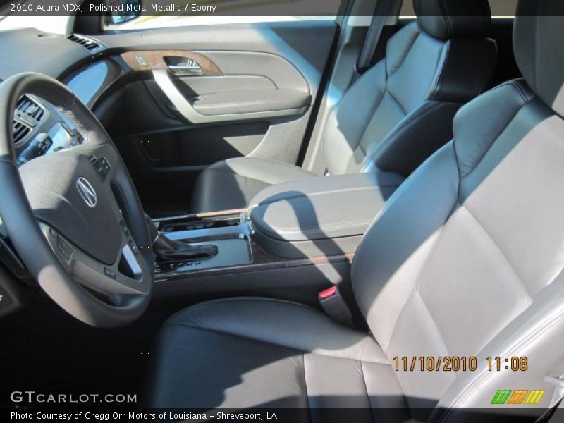 Polished Metal Metallic / Ebony 2010 Acura MDX