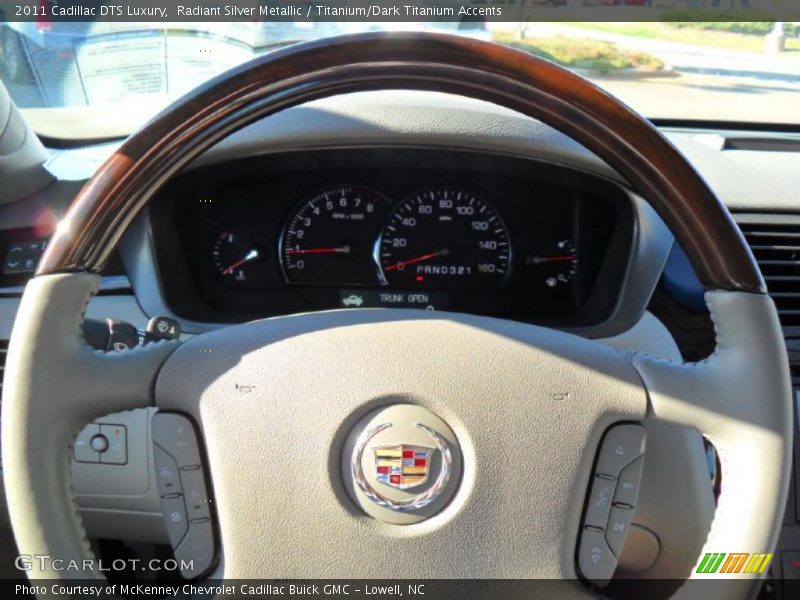Radiant Silver Metallic / Titanium/Dark Titanium Accents 2011 Cadillac DTS Luxury