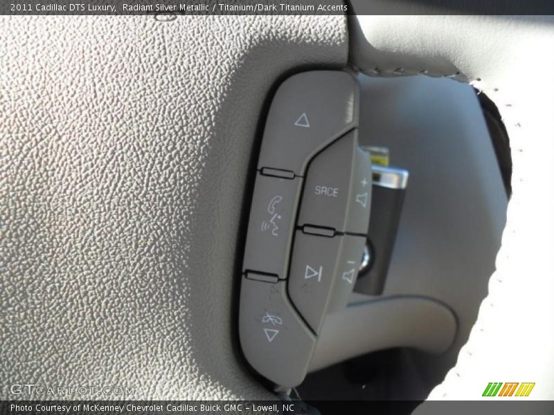 Radiant Silver Metallic / Titanium/Dark Titanium Accents 2011 Cadillac DTS Luxury