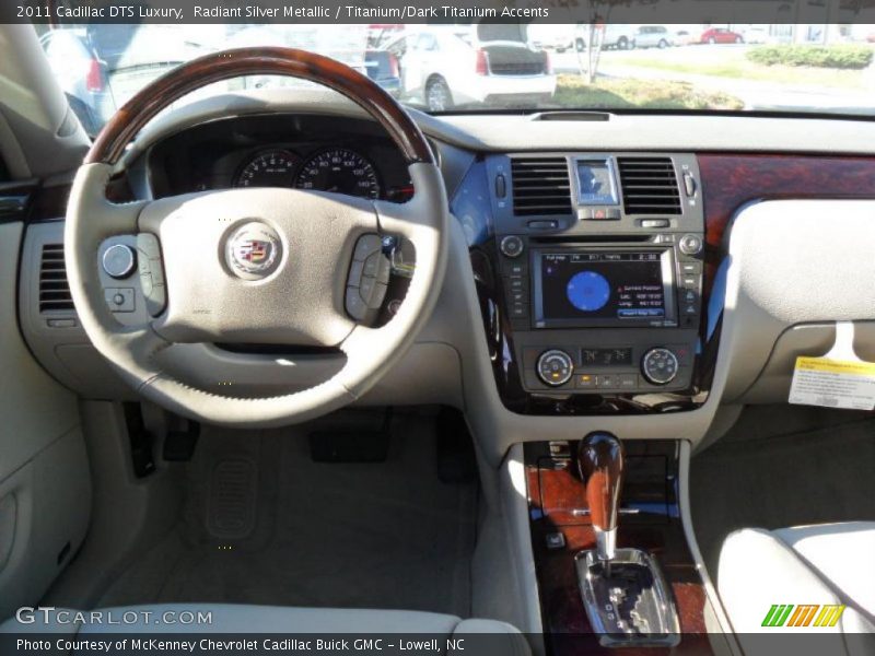 Radiant Silver Metallic / Titanium/Dark Titanium Accents 2011 Cadillac DTS Luxury