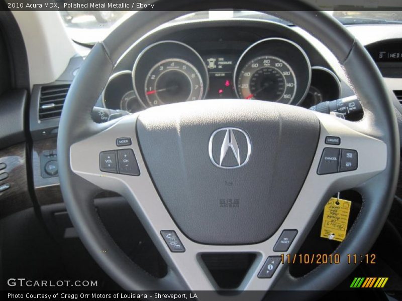 Polished Metal Metallic / Ebony 2010 Acura MDX