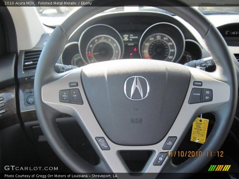 Polished Metal Metallic / Ebony 2010 Acura MDX