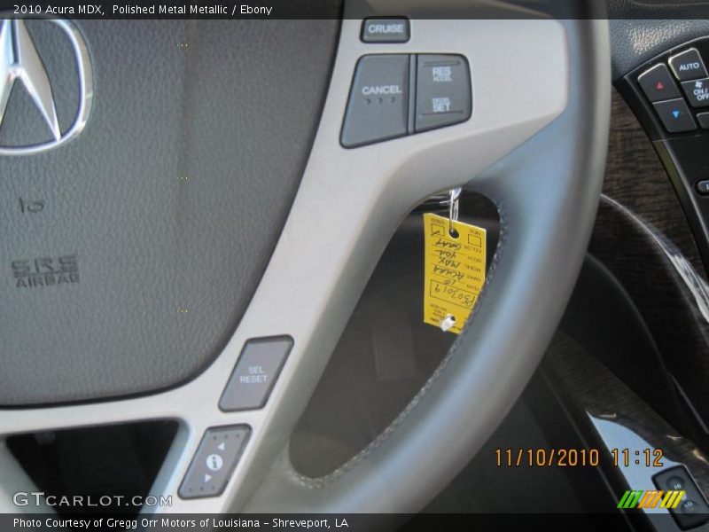 Polished Metal Metallic / Ebony 2010 Acura MDX