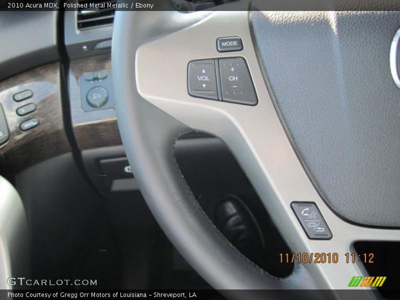 Polished Metal Metallic / Ebony 2010 Acura MDX