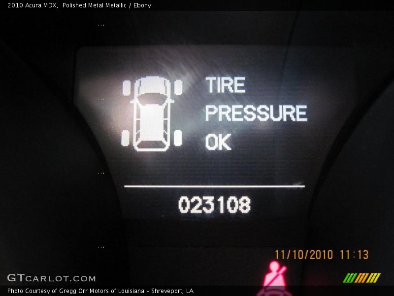 Polished Metal Metallic / Ebony 2010 Acura MDX