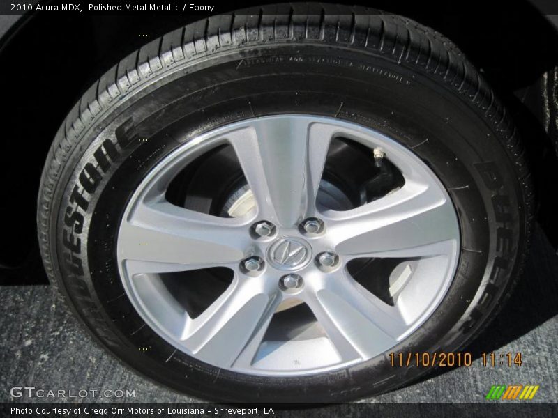 Polished Metal Metallic / Ebony 2010 Acura MDX