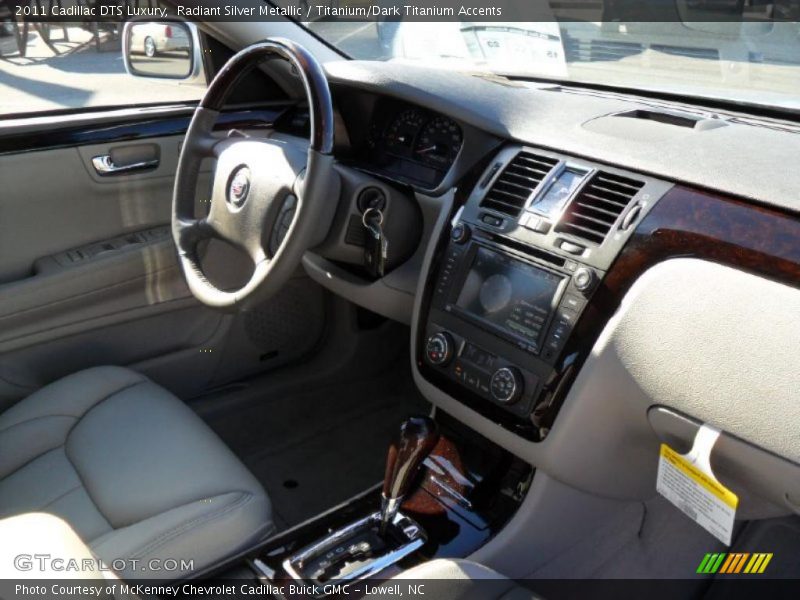 Radiant Silver Metallic / Titanium/Dark Titanium Accents 2011 Cadillac DTS Luxury