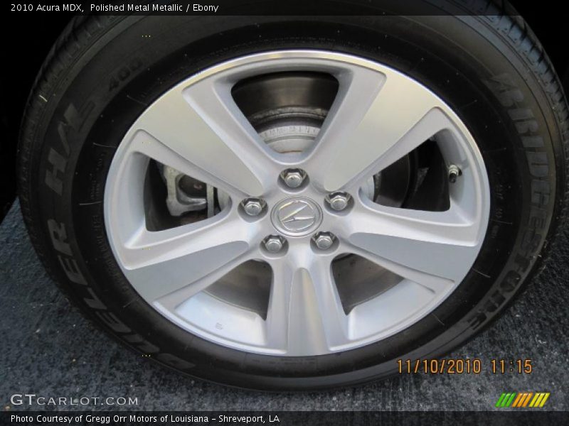 Polished Metal Metallic / Ebony 2010 Acura MDX