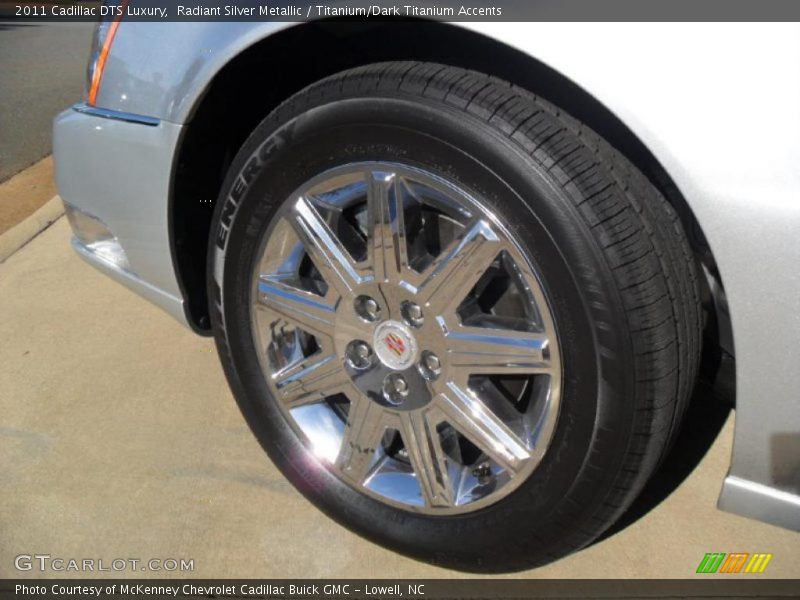 Radiant Silver Metallic / Titanium/Dark Titanium Accents 2011 Cadillac DTS Luxury