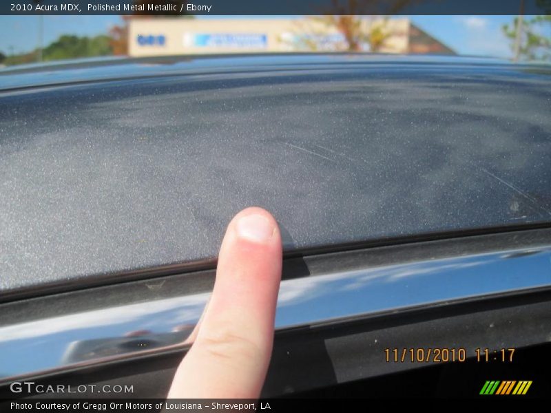 Polished Metal Metallic / Ebony 2010 Acura MDX