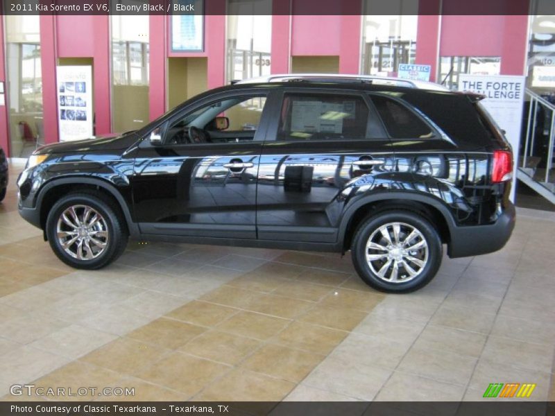 Ebony Black / Black 2011 Kia Sorento EX V6