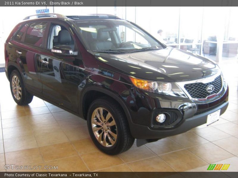Ebony Black / Black 2011 Kia Sorento EX V6