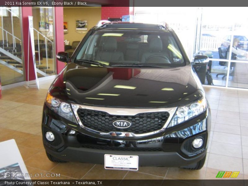 Ebony Black / Black 2011 Kia Sorento EX V6