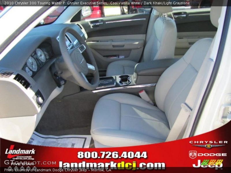Cool Vanilla White / Dark Khaki/Light Graystone 2010 Chrysler 300 Touring Walter P. Chryler Executive Series