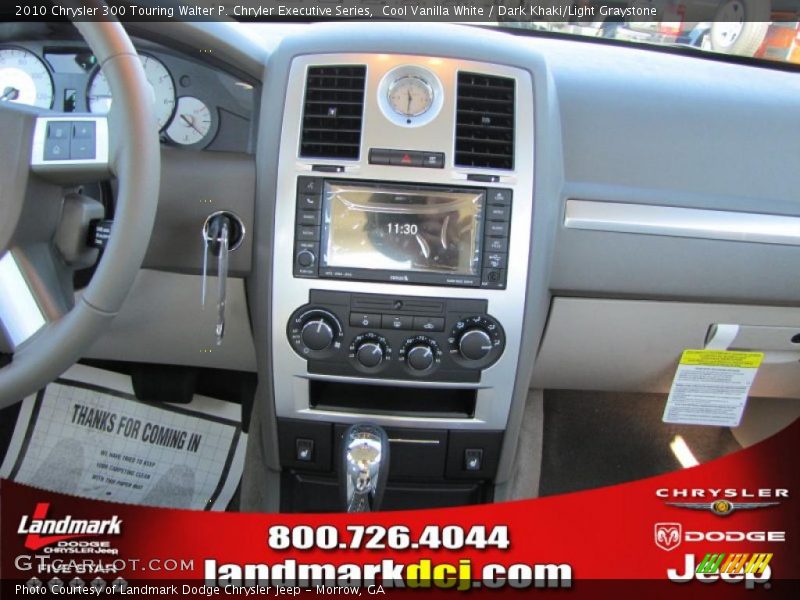 Cool Vanilla White / Dark Khaki/Light Graystone 2010 Chrysler 300 Touring Walter P. Chryler Executive Series