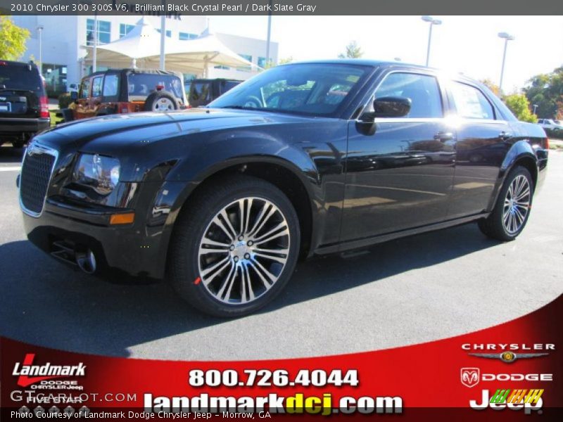 Brilliant Black Crystal Pearl / Dark Slate Gray 2010 Chrysler 300 300S V6
