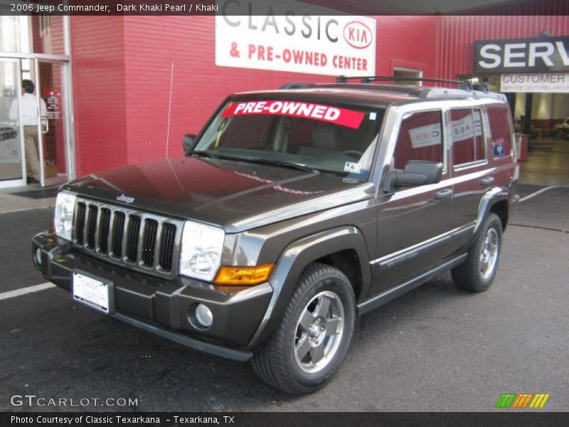 Dark Khaki Pearl / Khaki 2006 Jeep Commander