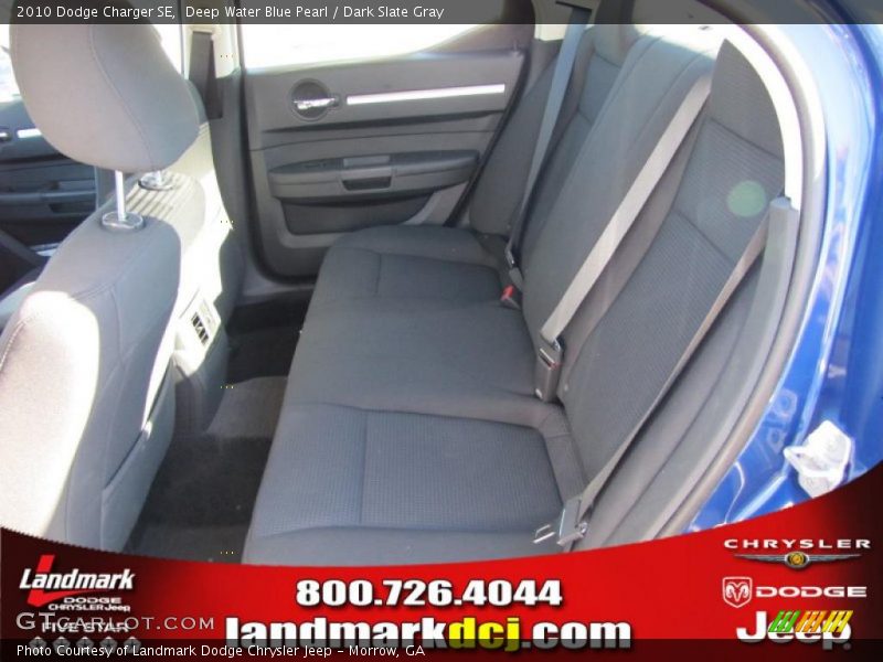 Deep Water Blue Pearl / Dark Slate Gray 2010 Dodge Charger SE