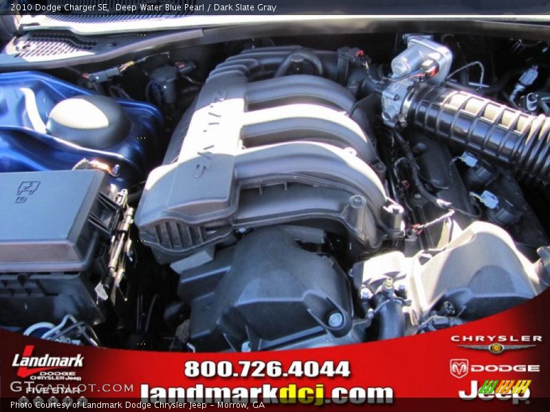 Deep Water Blue Pearl / Dark Slate Gray 2010 Dodge Charger SE