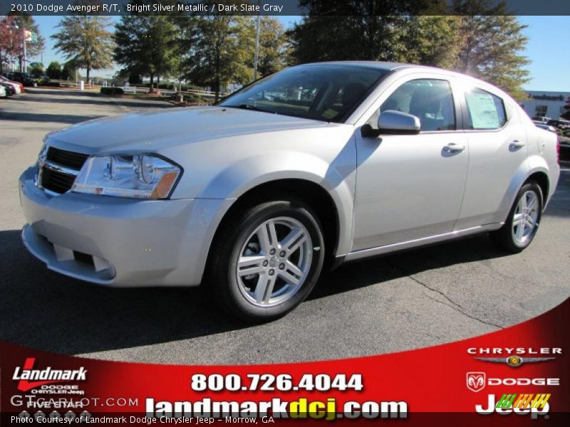 Bright Silver Metallic / Dark Slate Gray 2010 Dodge Avenger R/T