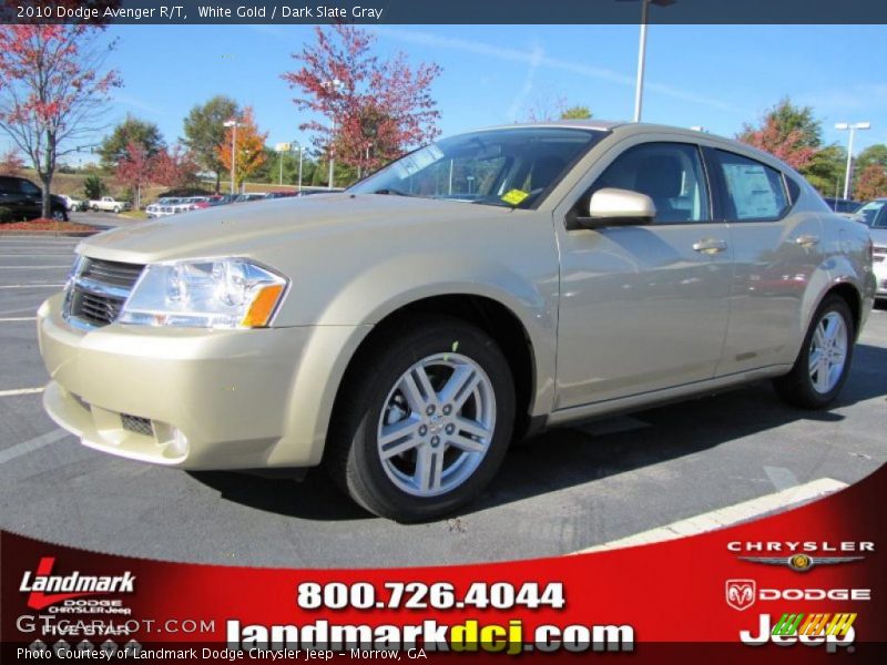 White Gold / Dark Slate Gray 2010 Dodge Avenger R/T