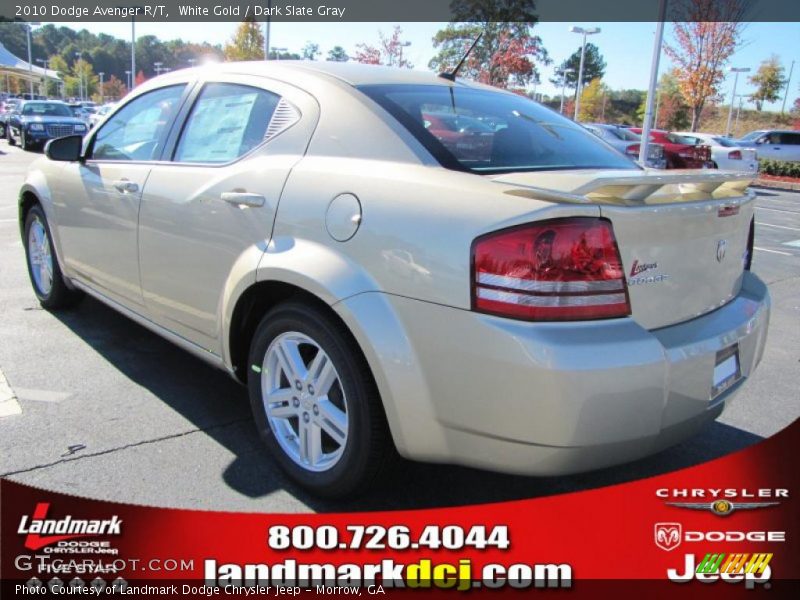 White Gold / Dark Slate Gray 2010 Dodge Avenger R/T