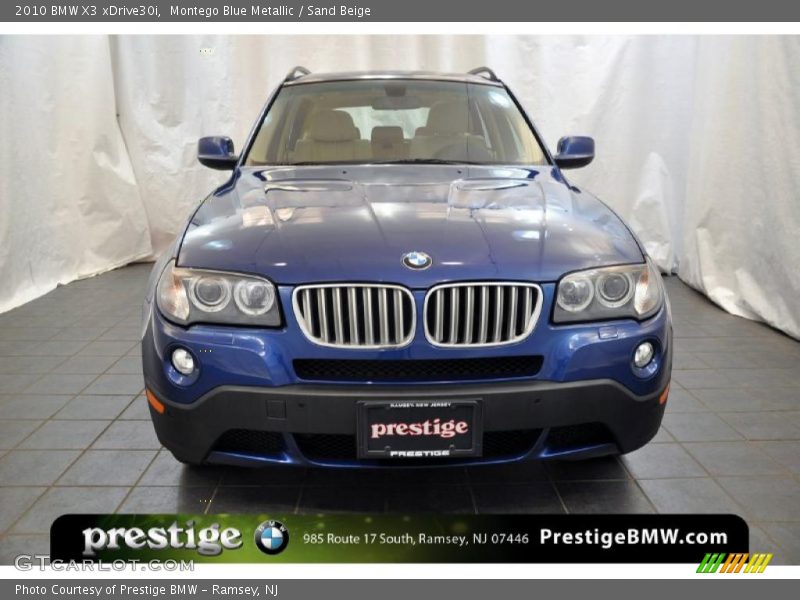 Montego Blue Metallic / Sand Beige 2010 BMW X3 xDrive30i