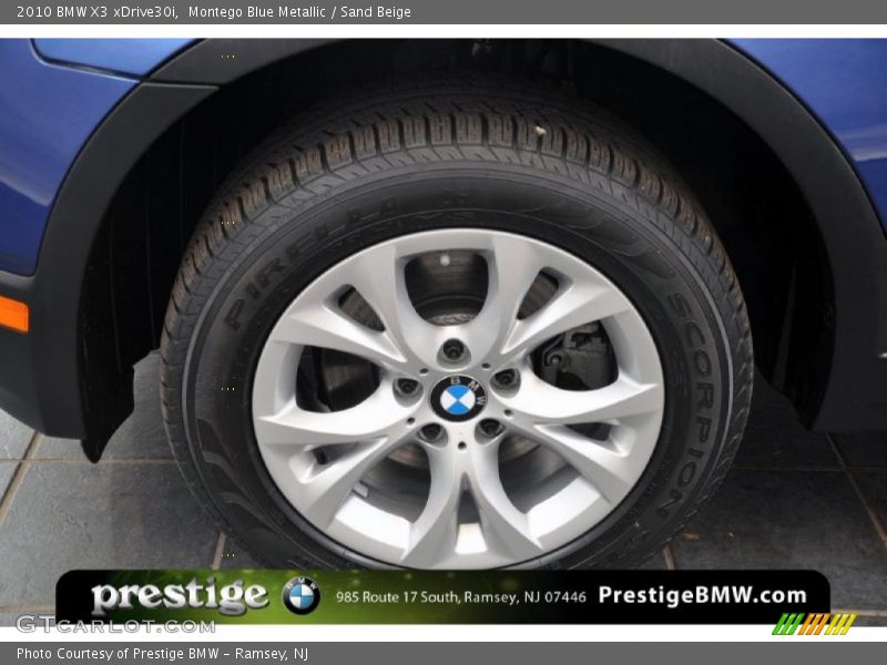 Montego Blue Metallic / Sand Beige 2010 BMW X3 xDrive30i