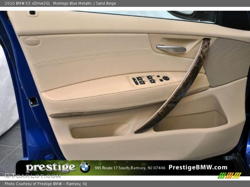 Montego Blue Metallic / Sand Beige 2010 BMW X3 xDrive30i