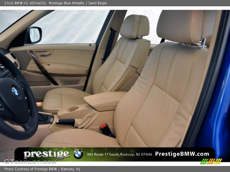 Montego Blue Metallic / Sand Beige 2010 BMW X3 xDrive30i