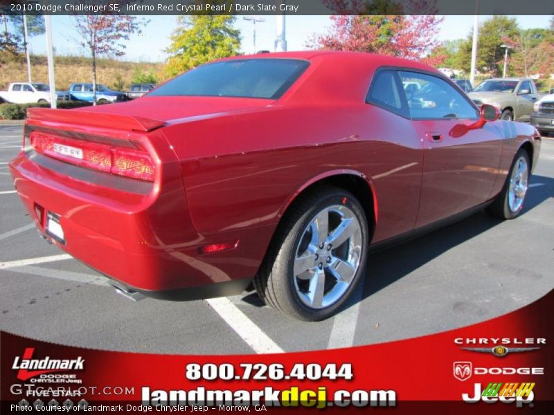 Inferno Red Crystal Pearl / Dark Slate Gray 2010 Dodge Challenger SE