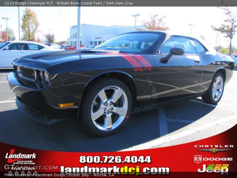 Brilliant Black Crystal Pearl / Dark Slate Gray 2010 Dodge Challenger R/T