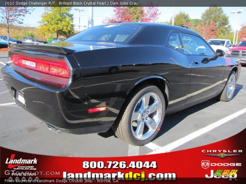 Brilliant Black Crystal Pearl / Dark Slate Gray 2010 Dodge Challenger R/T