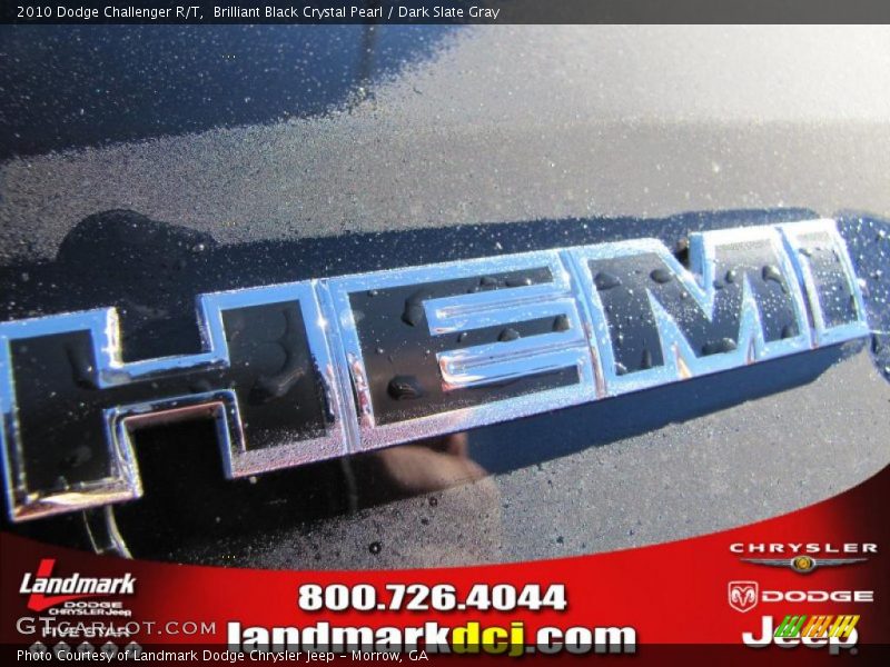Brilliant Black Crystal Pearl / Dark Slate Gray 2010 Dodge Challenger R/T