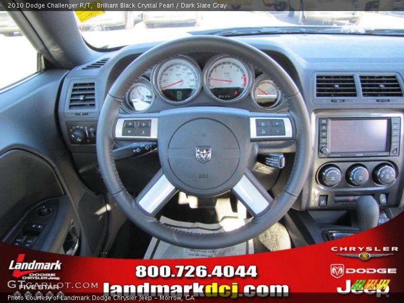 Brilliant Black Crystal Pearl / Dark Slate Gray 2010 Dodge Challenger R/T
